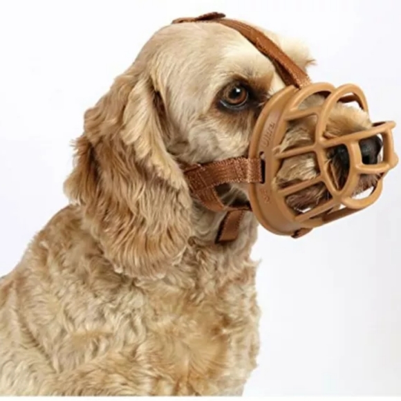 Baskerville Ultra basket Muzzle, Tan Size 6 for very large dogs - Picture 3 of 4